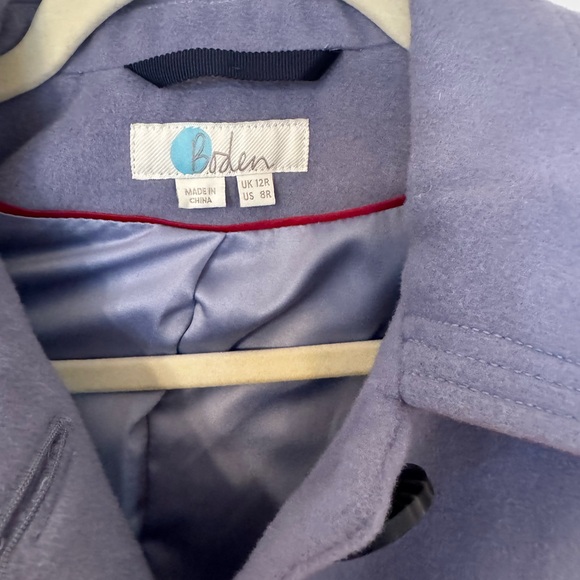 Boden Wilbraham Coat Periwinkle Wool Blend - Picture 5 of 5